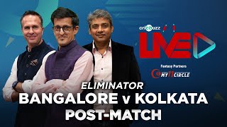 Cricbuzz Live Eliminator Bangalore v Kolkata Postmatch show [upl. by Enaillil]