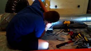 How to install and adjust a manual damper for HVAC ductwork [upl. by Drofliw]