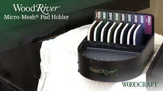 How to use the WoodRiver MicroMesh® Pad Holder [upl. by Assillem377]