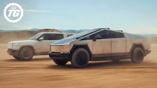 Tesla Cybertruck vs Rivian R1T OffRoad Drag Race [upl. by Earleen]