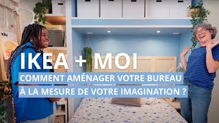 Comment aménager un bureau avec rangements dans un petit espace   IKEAMOI [upl. by Fitzgerald]