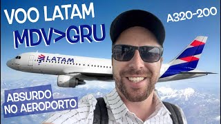 Voando Latam de Montevideo até São Paulo  A320200  Avaliação de voo MDVGRU [upl. by Shepherd]