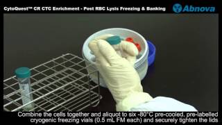 CytoQuest™ CR CTC Enrichment  Post RBC Lysis Freezing amp Banking [upl. by Nnayr]