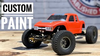 NEW Proline Cliffhanger Body for the SCX24  Custom Paint  My First Attempt [upl. by Brownley]