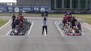 CIK FIA EUROPEAN CHAMPIONSHIP 2017 ROUND 1 KZ FINAL [upl. by Ennaeerb]