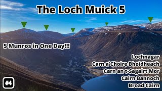 5 Munros In One Day Loch Muick Munros [upl. by Assek321]