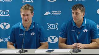 Kedon Slovis and Isaac Rex  Postgame Press Conference  SUU  September 9 2023 [upl. by Vola]