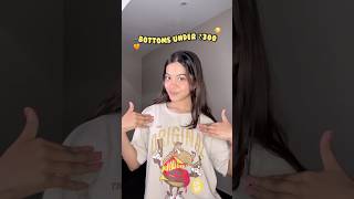 Bottoms kharide UNDER ₹300😍😳 WORTH IT OR NOT🧡🤩 youtubeshorts shorts [upl. by Yemar168]