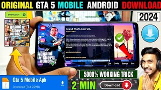 🎮 GTA 5 MOBILE DOWNLOAD  HOW TO DOWNLOAD GTA V IN ANDROID  DOWNLOAD REAL GTA 5 ON ANDROID 2024 [upl. by Anigriv]