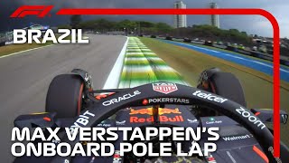 Max Verstappens Pole Lap  2023 Sao Paulo Grand Prix  Pirelli [upl. by Enelrak]