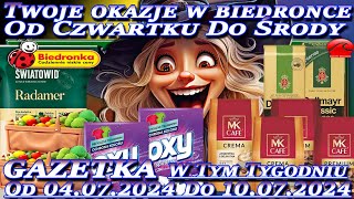 Biedronka Nowa Gazetka Promocyjna Od Czwartku 04072024 W Tym Tygodniu Twoje Okazje w Biedronce [upl. by Heise]