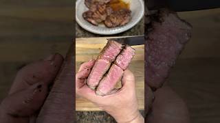 How’s my ribeye 🔥🥩 Overcooked Undercooked 😋 Just right beef steak ribeye carnivore [upl. by Adnuhsal567]