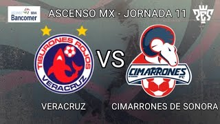 PES MEXICANO  Ascenso MX  Jornada 11  🦈Veracruz vs Cimarrones de Sonora🐏 [upl. by Roslyn]