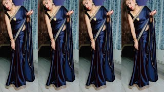 black satin silk saree [upl. by Horten611]