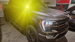 Ford F150 Tremor  UPFITTER SWITCH DITCH LED INSTALL [upl. by Cacka389]