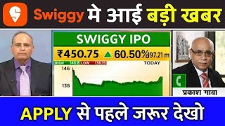 swiggy ipo gmp today swiggy ipo swiggy ipo newsswiggy ipo review swiggy ipo analysis [upl. by Lecia796]