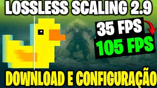 LOSSLESS SCALING 29 GRÃTIS DOWNLOAD AQUI  TUTORIAL  MELHORE O FPS EM QUALQUER JOGO [upl. by Ruhtua]