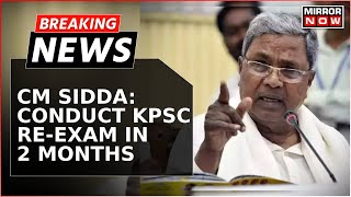 Breaking News  Karnataka CM Siddaramaiah Orders Public Service Body ReExam Over Translation Errors [upl. by Ahtis]