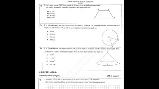Simulare evaluare naţională matematică ISJ Buzău  noiembrie 2023  Subiectele I şi II [upl. by Follmer]