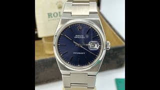 Vintage Rolex DateJust Oyster quartz 17000 Blue Mark1 Dial With box amp Papers Awad Watches [upl. by Yeleen740]