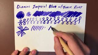 Diamine Imperial blue [upl. by Sorrows]