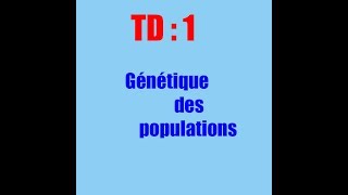 exercices  génétique des populations [upl. by Eyak]