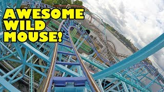 Wild Mouse Roller Coaster POV Vilda Musen Grona Lund Sweden [upl. by Enomal953]