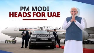 PM Modi departs for Abu Dhabi UAE [upl. by Buddie]