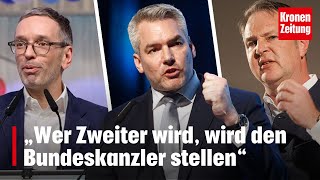 FPÖ auf Platz 1 aber „Wer Zweiter wird wird den Bundeskanzler stellen“  kronetv NEWS [upl. by Asa]