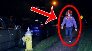 CREEPY CLOWN SIGHTING OUTSIDE OF MY HOUSE [upl. by Arodoeht653]