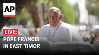 LIVE Pope Francis at the presidential palace in East Timor [upl. by Balcer]