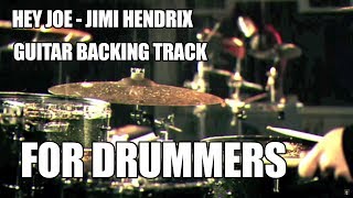 Hey Joe  Jimi Hendrix Backing Track For Drummers No Drums [upl. by Kiehl]