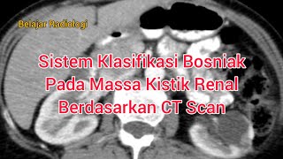 Kista RenalKlasifikasi BosniakCT scan [upl. by Laban]