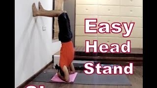 Beginner Headstand Sirsasana  Yoga for Beginner  2 Minutes Yoga Health by YogGuruDheeraj [upl. by Newmann]