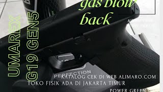 airsoft review unit gas blow back UMAREX G19 GEN 5 grafir resmi new [upl. by Namso588]