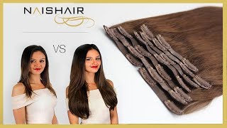 Como poner Extensiones de Clip en cabello corto APRENDE Fácilmente [upl. by Htebi]