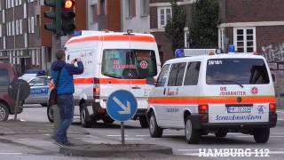 Bombenentschärfung HHEppendorf Einsatzfahrten FeuerwehrRettungsdienstPolizei Hamburg [upl. by Eislrahc]