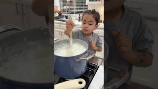 5 year old chef wants everything made from scratch shorts [upl. by Natalie]