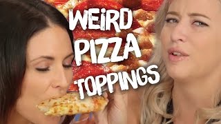 8 More Weird Pizza Toppings Cheat Day [upl. by Nekcerb]