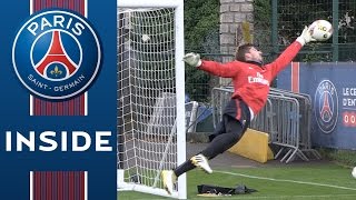 ENTRAINEMENT DES GARDIENS  GOALKEEPER TRAINING SESSION with Kevin Trapp [upl. by Llener198]