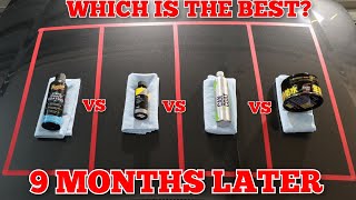 Whats The Best 9 Month Update Gyeon Can Coat v Meguiars Hybrid Coating v Carpro Lite v Fusso Coat [upl. by Korman]