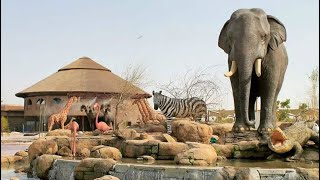 Dubai Safari Park  Влог из дубайского сафари парка зоопарк [upl. by Adnil326]