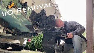 Boat Restoration Inboard Motor and Outdrive Removal [upl. by Olnton]