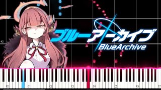 Unwelcome School  Blue Archive PIANO TUTORIAL Sheet in the descriptionunwelcomeschool vocaloid [upl. by Anileda]