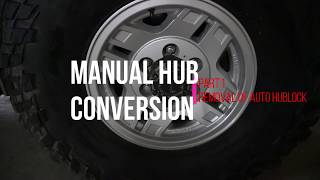 Land Cruiser 78 Series Manual Hub Conversion  Part 1 [upl. by Enelrihs207]