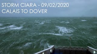 Storm Ciara  Calais to Dover [upl. by Oirotciv470]