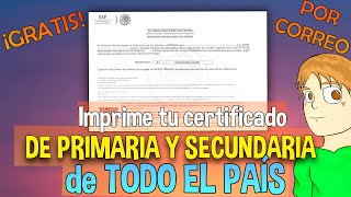 AÑO 2024Duplicado de CERTIFICADO de SEP DE TODO EL PAÍS PRIMARIA o SECUNDARIA DE ALGUNOS ESTADOS [upl. by Mini]