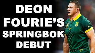 Deon Fouries Springbok Debut [upl. by Ynatsed]