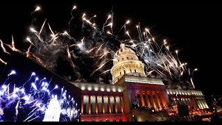 FUEGOS ARTIFICIALES  Celebración en el Capitolio de la Habana Cuba [upl. by Fe]