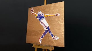 Painting Odell Beckham Jr in Pop Art [upl. by Haret624]